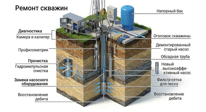 Ремонт скважин в Кольчугино